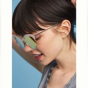 Anthropologie Colorblocked Cat Eye Sunglasses
